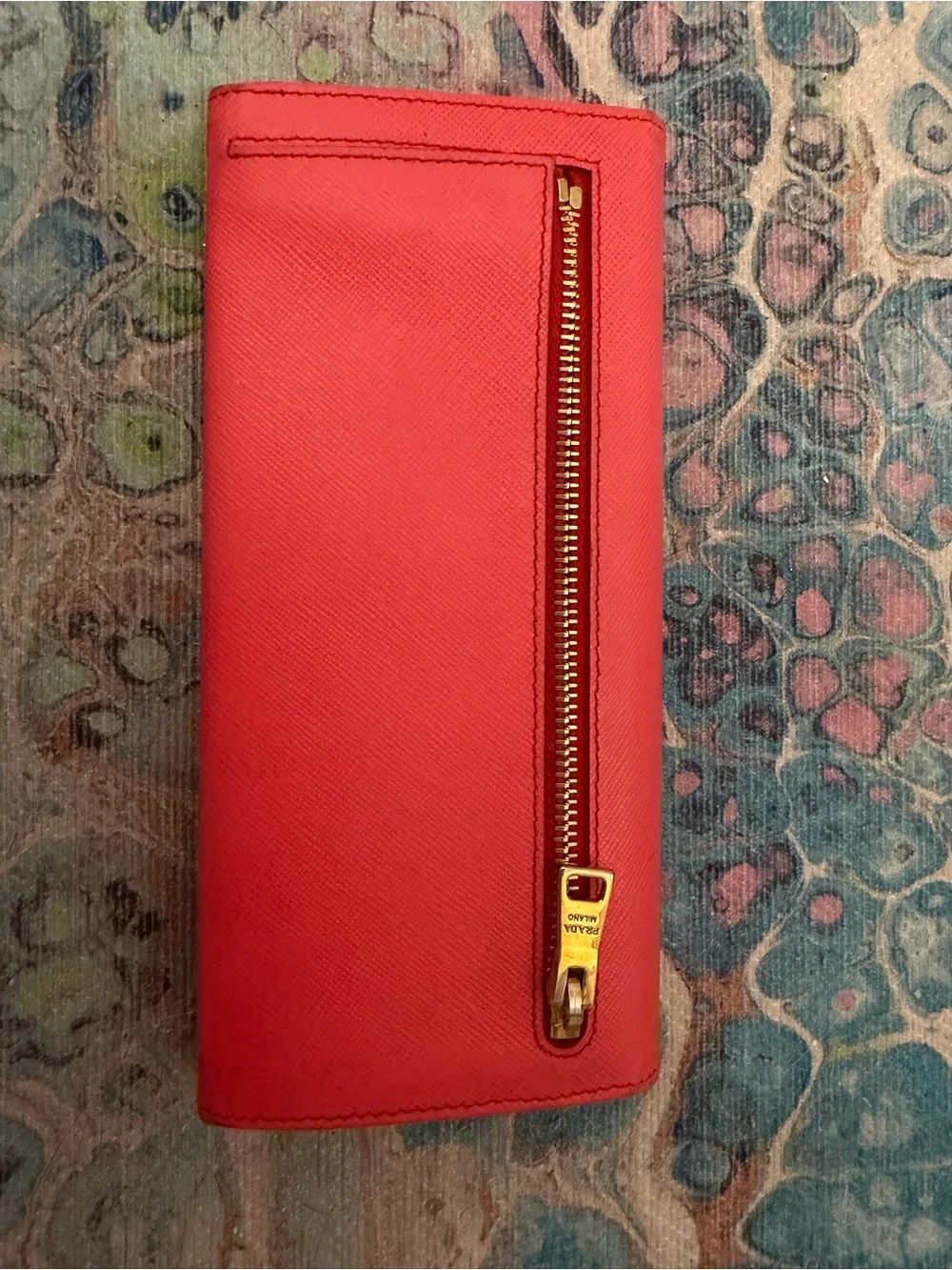 Prada saffiano leather wallet pink and beige - Picture 5 of 16